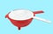 Red empty colander