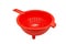 Red empty colander