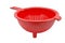 Red empty colander