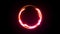 Red Energy Plasma Ball Loop Alpha Matte 3D Renderings Animations