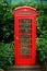 Red English telephone booth