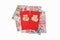Red envelope chinese new year or hong bao , text meaning good luck