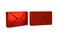 Red Envelope icon isolated on transparent background. Email message letter symbol.