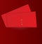 Red envelope in the pocket vector