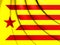 Red Estelada Flag, Catalonia.