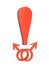 Red exclamation mark with two male symbols