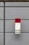 Red external burglar alarm system light as theft protection and burglar prevention and security and safety mechanism for crime