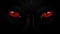 Red eyes black Panther on dark