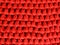 Red Fabric texture puff crochet stitches