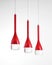 Red fashionable crystal led chandelier lighting