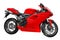 Red fast motorbike