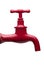 Red faucet