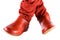Red feminine shoes