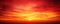 Red fiery sky - red, orange, yellow Fantasy vibrant panoramic sunset sky