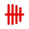 Red financial logo initial letter D