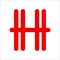 Red financial logo initial letter H