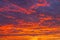 Red fire blood sunset sky cloudscape