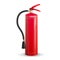 Red Fire Extinguisher Vector. Isolated Illustration