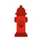 Red fire hydrant icon, flat style