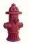 Red fire hydrant isolated