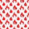 Red fire seamless pattern design - flame seamless texture