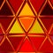 Red fire triangle background, summer or autumn picture