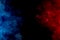 Red fire versus blue ice dynamic abstract background with star texture