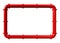 Red firefighting pipeline frame