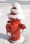 Red Fireplug in the Snow