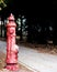 Red fireplug on the street - fire brigade, fire prevention