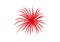 Red fireworks clipart design illustrated for artwork