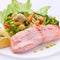 Red fish with boiled vegetable