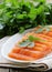 Red fish salted salmon