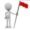 Red flag bearer