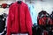 Red fleece jacket