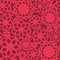 Red Floral Fretwork Lace Seamless Pattern Background
