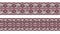 Red Floral Pattern Trim Lace Ribbon for Decorating