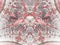 Red floral valentine themed fractal pattern