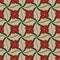 Red flower buds vector pattern.