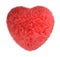 Red fluffy heart.