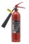 RED FOAM FIRE EXTINGUISHER ON WHITE BACKGROUND