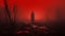 Red Fog A Gothic Horror Digital Art With Witchcore Vibes