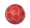 Red footbal with clipping path