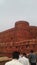 Red fort in agra delhi looking lice
