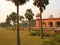 Red Fort, beautiful garden palm trees lawns