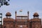 Red fort in delhi india is a red sandstone Mughal architecture and monument with great history heritage and culture.