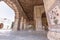 Red Fort interior medieval white marble architecture with intricate carvings of the Diwan-i-khas at Delhi, India