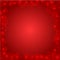 Red frame from round bokeh with staring stars for holiday St. Valentine`s Day