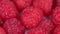 Red fresh raspberries fruit. Juicy healthy berry for healthy diet.