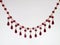 Red garnet necklace